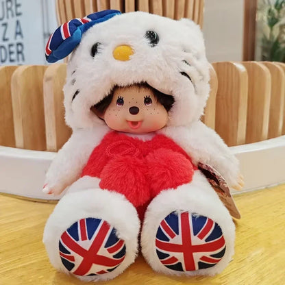 2023 New 20cm Kawaii Cartoon Animation Doll MONCHICHI Children's Birthday Gift Christmas Gift Wedding Supplies Doll