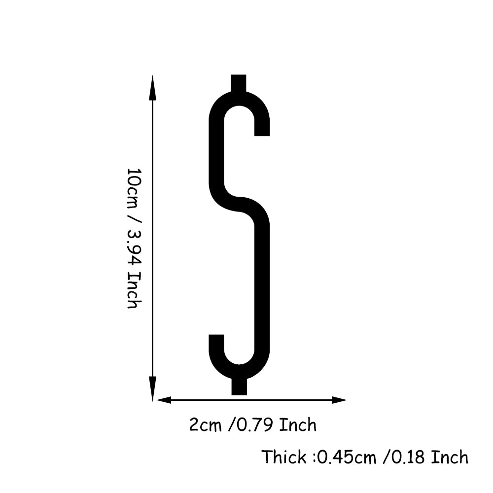 4 Inch 100mm Self Adhesive Big Modern Door Number for Exterior House Apartment Plaque Mailbox Address Digits Sticker Sign Black