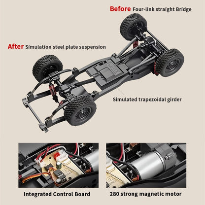 ZWN MN82 MN82S LC79 1/12 Full Scale RC Pickup Short Truck 4WD Remote Control Climbing Off-road Car Toys for Kids Christmas Gifts