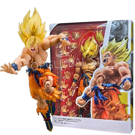 Shf Dragon Ball Z Son Goku Legendary Action Figure PVC Movable Collection Anime Super Saiyan Kakarotto Figurine Model Toys 17cm