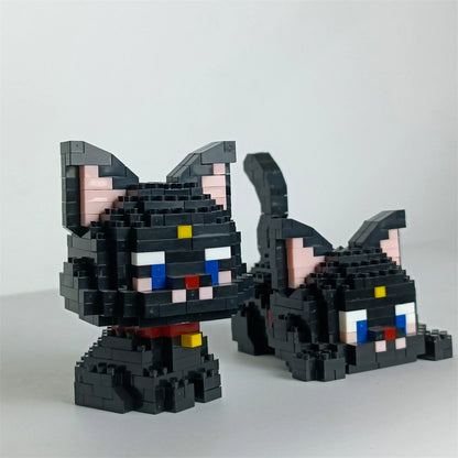 Micro Mini Super Cute Micro Cat Building Kit Tiny Pet Series Doll Figure The Perfect Miniature Gift for Cat Lovers and Girls