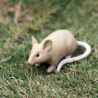 Oenux Wild Animals Simulation Rodent Marmot Mouse Model Squirrel Rat Chinchilla Action Figure Figurine Collection Cute Kid Toy
