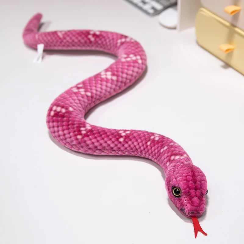 9 Kinds Simulation Snake Plush Toy Lifelike Anaconda Fake Snake Python Model Prank Doll Creative Room Decoration Birthday Gift