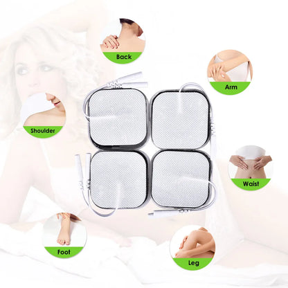 100P/50P 5x5cm Muscle Stimulator Electrode Pads Non-woven Fabric Self Adhesive Replacement Pads for Tens Digital Massage Machine
