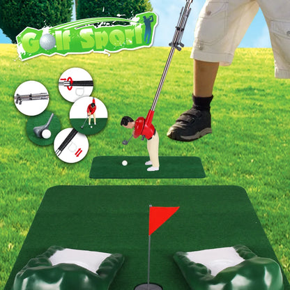 Children's Golf Club Mini Doll Set Toy Indoor And Outdoor Portable Parent-child Interactive Party Game Birthday Gift