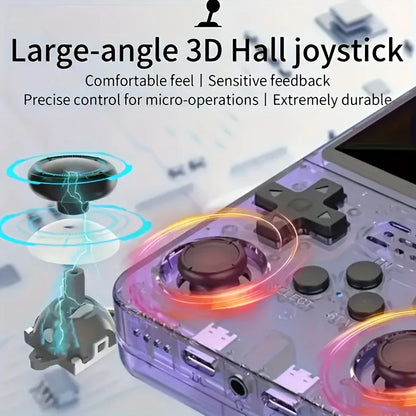 R36S Retro Handheld Game Console Linux System 3.5-Inch IPS HD 4K 64G 20000+ Classical Games Portable Pocket Game Console