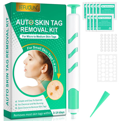 3 In1 Painless Auto Skin Tag Mole Wart Removal Kit Cleaning Tools Face Skin Care Body Wart Dot Treatments Remover Beauty Health