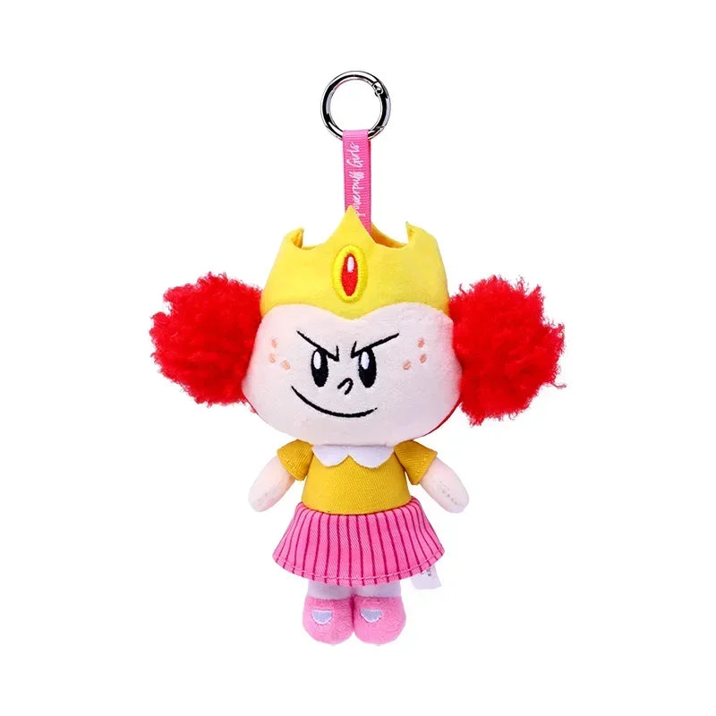 Limited Edition Palace Style Kawaii Anime The Powerpuff Girls Plush Keychain Dolls with Mojo Jojo & Princess Morbucks