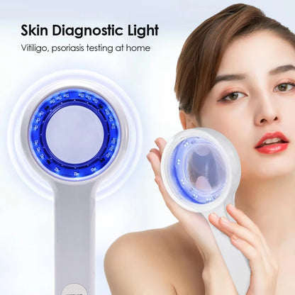NEW Woods Lamp Skin Analyzer Portable Facial Salon Beauty Analyzer UV Lamp Wood Dermatology for Analyzing Testing Examination