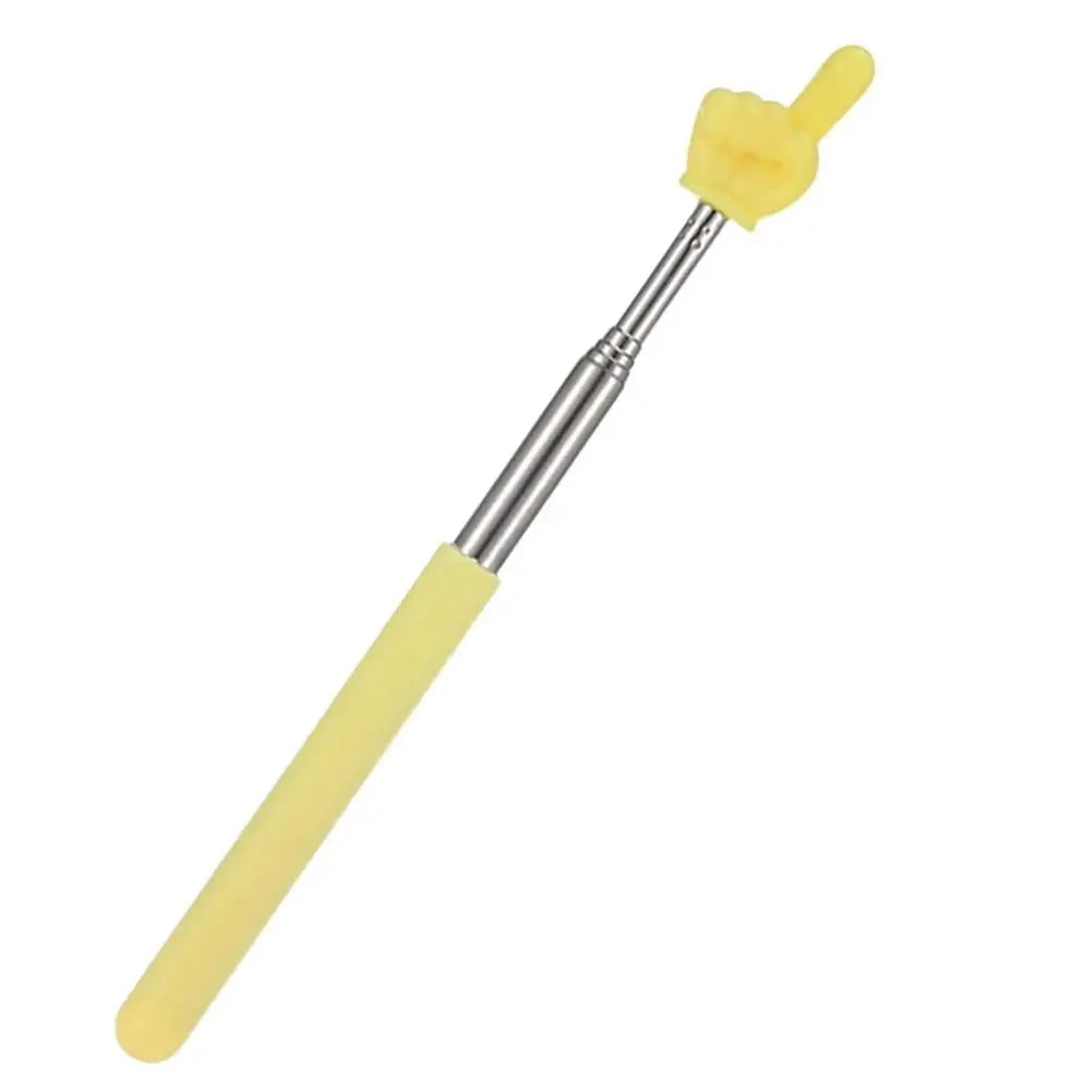 Steel Teaching Pointer Telescopic Rod Finger Design Teaching Stick Finger Reading Sticks Tools School Office Supplies
