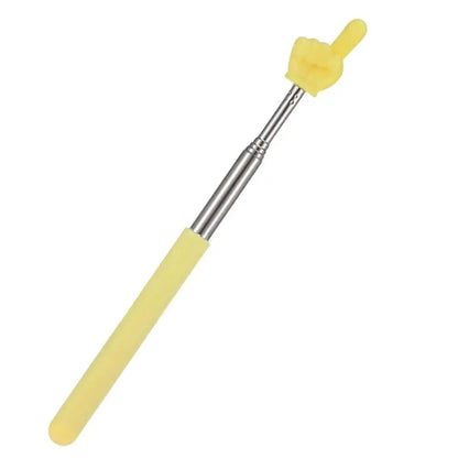 Steel Teaching Pointer Telescopic Rod Finger Design Teaching Stick Finger Reading Sticks Tools School Office Supplies