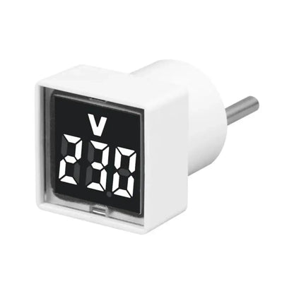 1PC LED Digital AC Voltmeter Indicator Square EU Plug Digital Voltmeter 50–500V Voltage Measurement Range