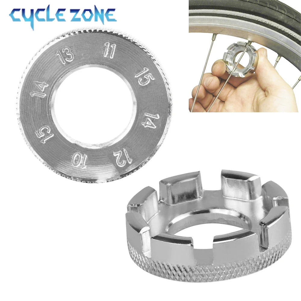 Bicycle Spoke Wrench Tool Mountain Bike Demolition Axis Repair Tools Steel Wire Adjustment Chrome Plated Spanner Wrench Tools