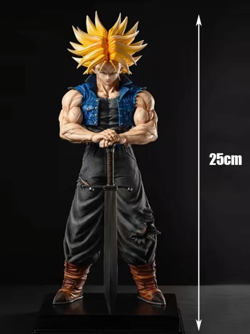 22.5cm Dragon Ball Z Fighters Trunks Anime Figure Super Saiyan Trunks Figure Figures Model Collection Decoration Toy