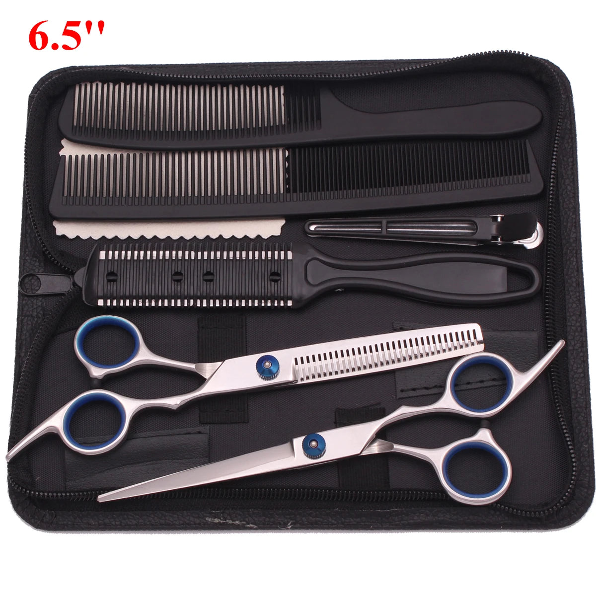 6.5'' Professional Hair Scissors Set Comb Razor Thinning Cutting Shears Hairdressing Salon Barber Home Japan Steel Dropshipping
