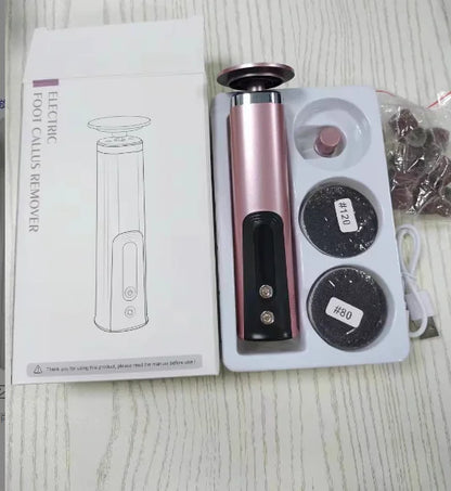 Electric Foot Callus Remover 2-in-1 - Rechargeable Wireless Powerful Nail File, Dead Skin Removal Pedicure Tool