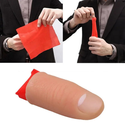 1Set Scarf Disapper Stage Show Rubber Finger Thumb Tip Magic Tricks Tools Attractive Tric Party Magical Kid Gifts Magic Props