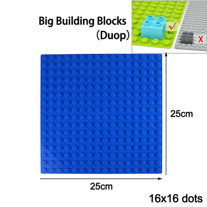 Classic Baseplate 32x32 16x32 16x16 Dots Building Blocks Bricks Base Plates DIY Plastic Board Building Blocks Construction Toys