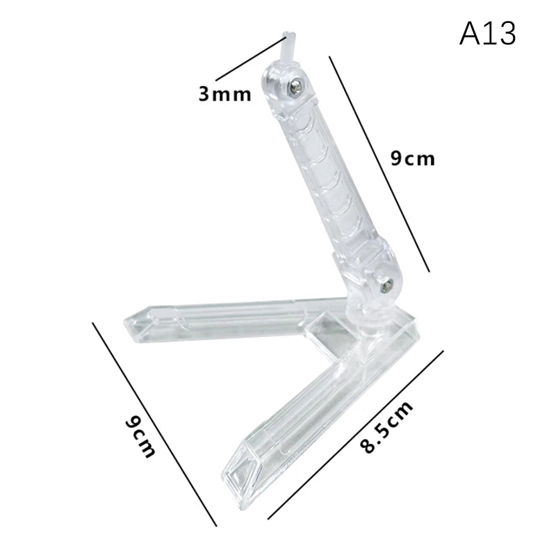 Innovative And Practical Handmade Doll DIY Holder Action Figure Model Base Display Stand Black Bracket For 1/144 HG RG