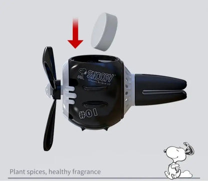 Snoopy Air Freshener Flying Propeller Pilot Series Car Accessories Anime Figures Aromatherapy Fragrance Diffuser Car Decor Gifts