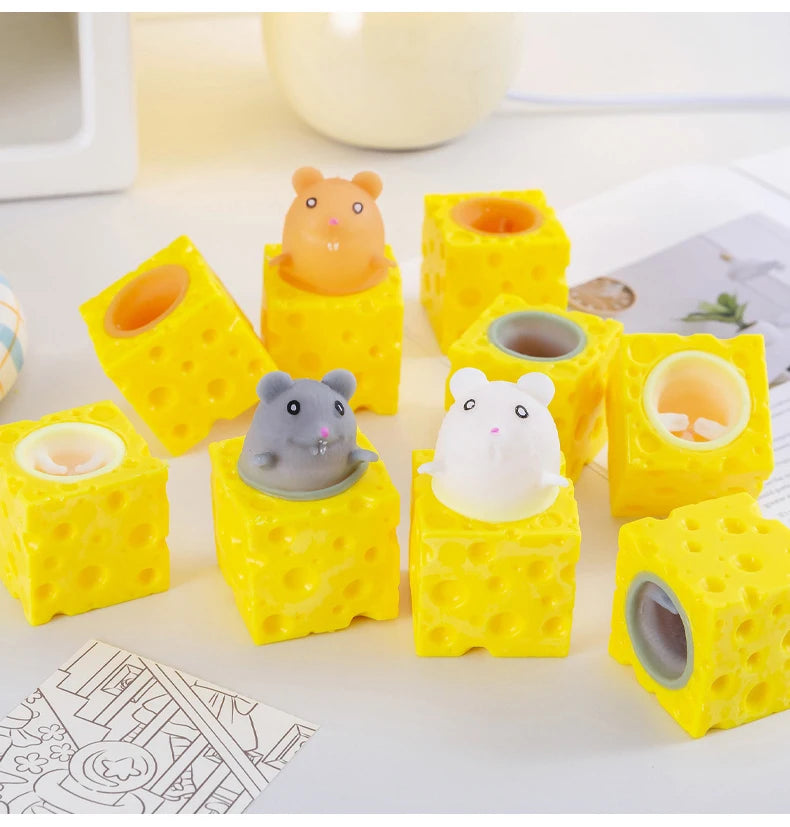 NEW KIDS Squeezing Squirrel Cup Toys Decompression Fidget Antistress Sensory Stress Reliefing Gift For Kids Adults