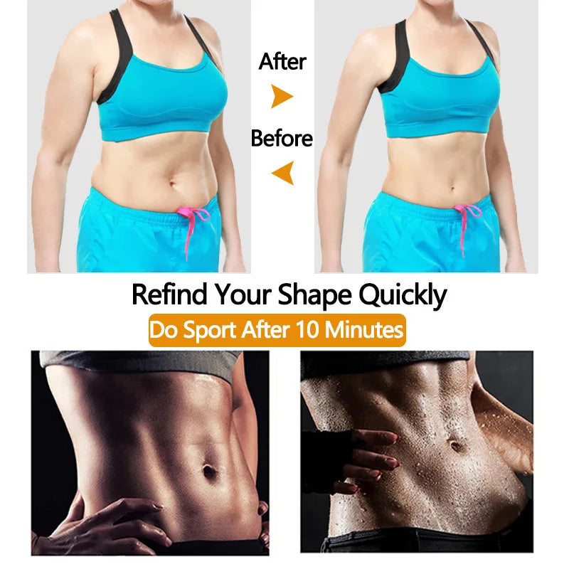 1pc Waist Trainer Slimming Body Shaper Fitness Belt Weight Loss Fat Burning Sport Girdle Sweat Trimmer Workout Cincher Shapewear