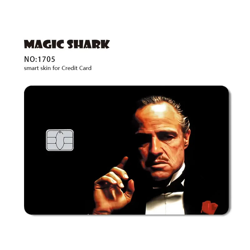 100% New Arrival Conch Money Bow Anime Speend or Save Meme Credit Card Film Debit Card Sticker Skin