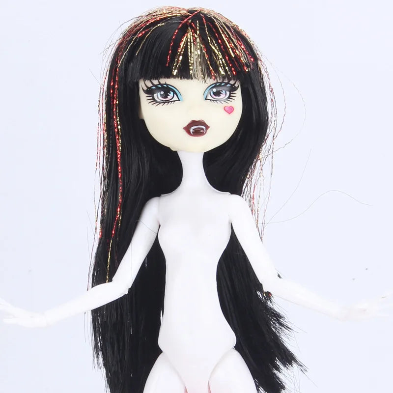 Multi-Joints Movable Doll Body Toy 23cm Doll Toy To Fit Many Heads White Green Brown Purple Monstering High Doll Body Cat heads