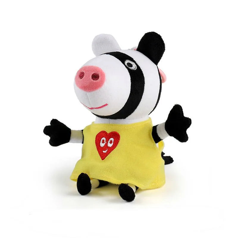Genuine Peppa Pig Plush Pig Kids Toys 19CM Pet Dinosaur Teddy Bear Soft Stuffed Anime Figure Doll Children's Birthday Gifts