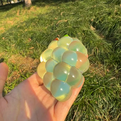 Taba Squishy Handmade Grape Squeeze Toy Sticky Fruit Stress Relief Slow Rebound Sensory Fidget Toy for Anxiety and Focus Gift