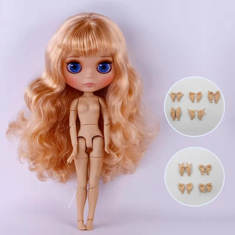 ICY DBS Blyth Doll Tan Skin Matte Face With Eyebrows Special Price 1/6 BJD JOINT body Neo Christmas Gift Anime