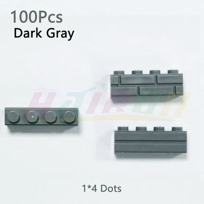 100/120Pcs MOC Building Block Simulation City Wall Brick Building Block Model Building Accessories Castle Construction Toys