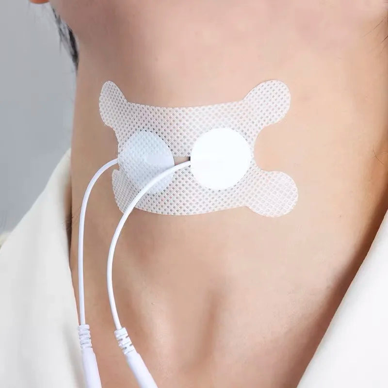 10/20pcs Electrode Pad Self Adhesive Electrodes Reusable Patch Non-woven Gel  2mm Tail Type Snap-on Electrode Paste