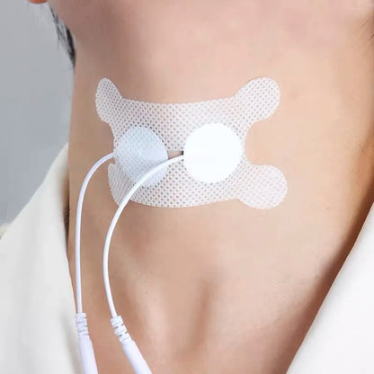 10/20pcs Electrode Pad Self Adhesive Electrodes Reusable Patch Non-woven Gel  2mm Tail Type Snap-on Electrode Paste
