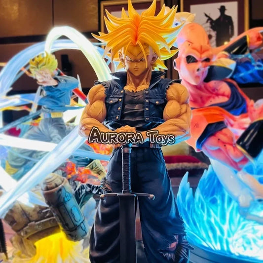 22.5cm Dragon Ball Z Fighters Trunks Anime Figure Super Saiyan Trunks Figure Figures Model Collection Decoration Toy