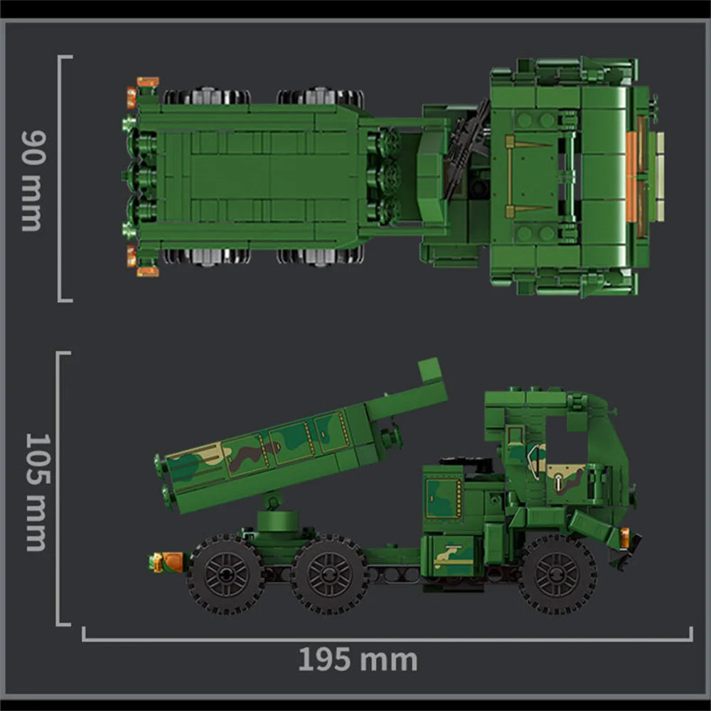 World War 2 WW2 Army Military Soldiers SWAT Half Tracked Armor Vehicle Trailer Assemble Building Blocks Bricks Children's Toys