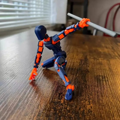 Titan 13 Action Figures T13 Figure 3D Printed Multi-Jointed Movable Lucky 13 Action Figure Nova 13 Action Figure Dummy