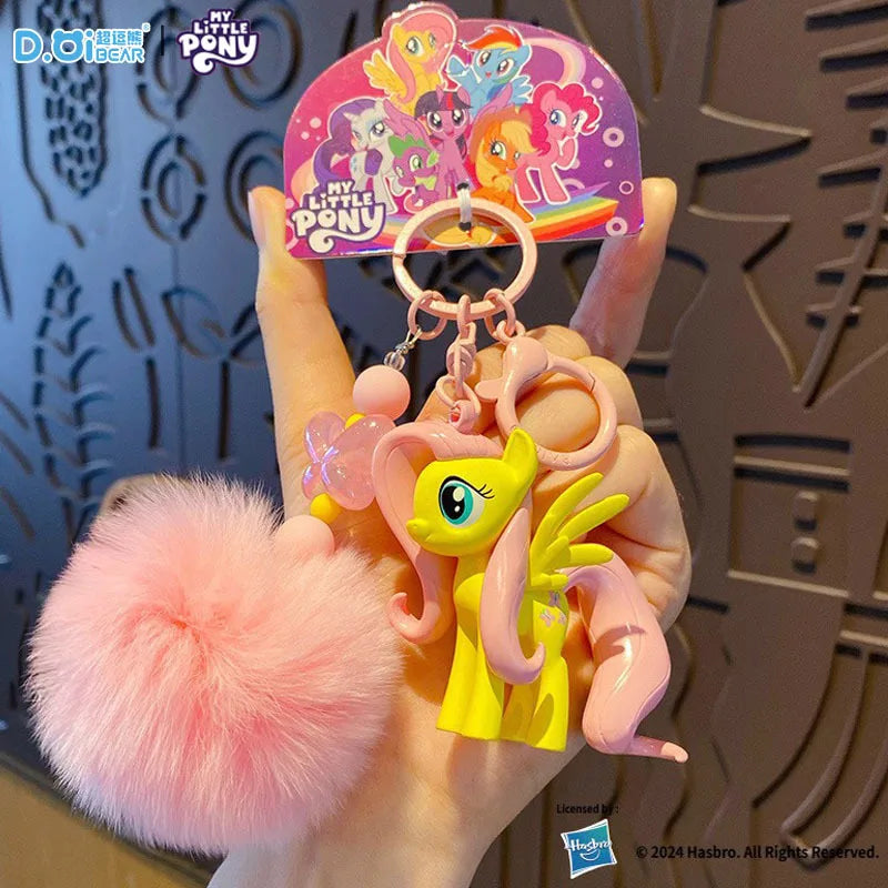 My Little Pony Action Figure Rainbow Dash Twilight Sparkle Fluttershy Pinkie Pie Toy Key Chain Bag Pendant Decoration Kids Gifts