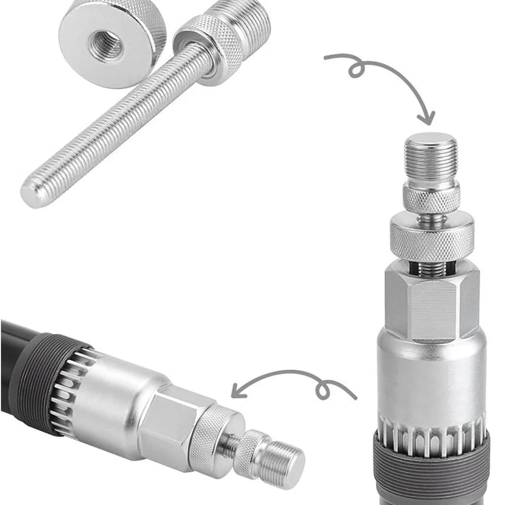 Bicycle Bottom Bracket Remover, Bike Bottom Bracket Tool with Anti‑Drop Device Crank Puller Remover 20 Teeth Anti-Slip Tool
