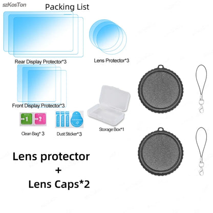 Camera Lens Caps for DJI Osmo Action 6 Anti-scratch Silicone Camera Lens Protective Cover for DJI Action 6 Camera Accessories