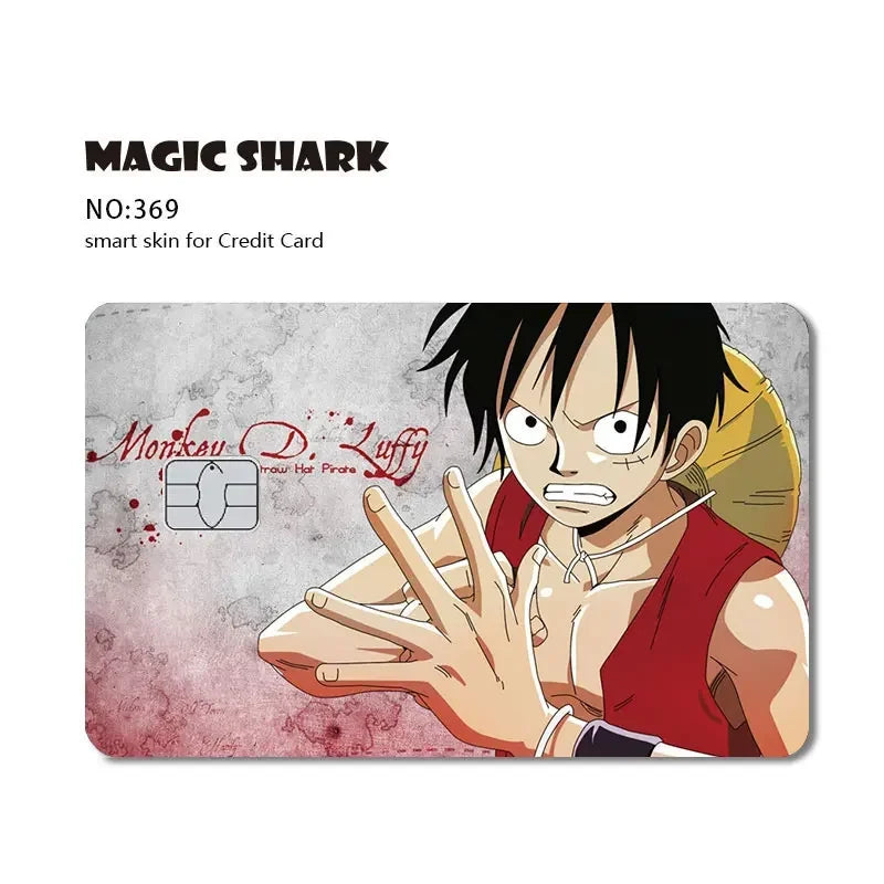 Magic Shark Wanted Anime 3M PVC Matte No Fade Skin Cover Sticker for Metro Debit Credit Card