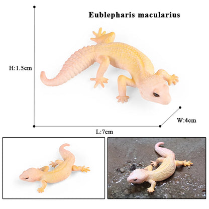 Oenux New Simulation Wild Reptile Animals Action Figures Lizard Model Figurines Kids Education Congnitive Scene Decoration Toy