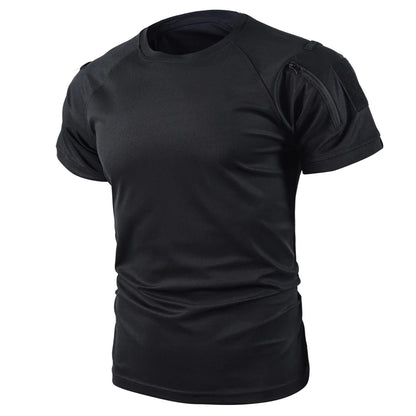 Men Summer Quick Dry T-shirt Camping Hiking Trekking Fishing Trainning Breathable Pullover Climbing Tees Casual Cargo Shirts
