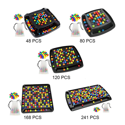 Rainbow Ball Elimination Board Game Fun Rainbow Ball Elimination Color Matching Toy Parent-child Interaction Tabletop Chess Game