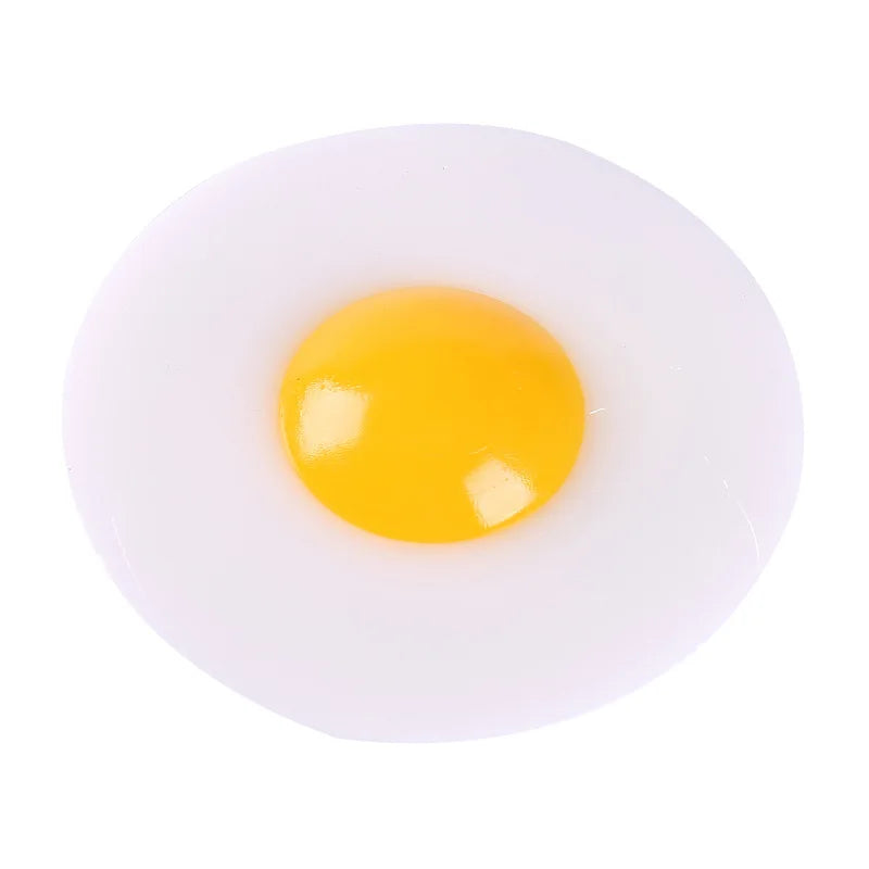Funky Egg Squishy Ball Clear Squeeze Splat Ball Easter Basket Fillers Squishies Fun Toy Anxiety Reducer for Kids Adults