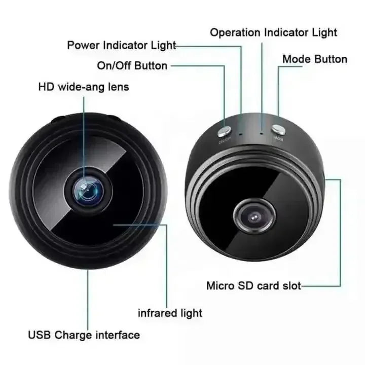 Mini A9 WiFi 1080P HD Security Camera Wireless Monitoring Security Protection Remote Monitor Surveillance Camcorders Smart Home
