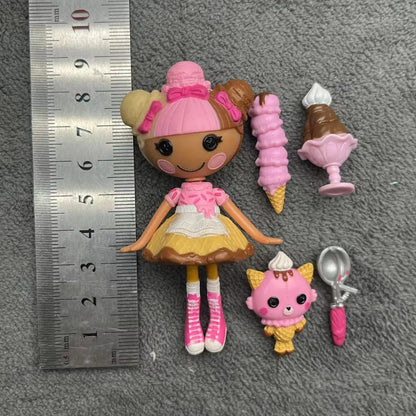 Original 8-10cm Can Choose Lalaloopsy Little Sister and Pet Dolls PVC Girls' Holiday Gift Collection Pvc Toys