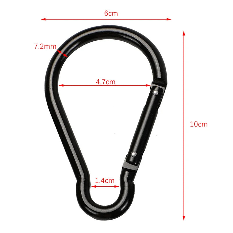 304 Stainless Steel M4 M5 M6 M7 M8 Multifunctional Spring Snap Carabiner Quick Link Lock Ring Hook
