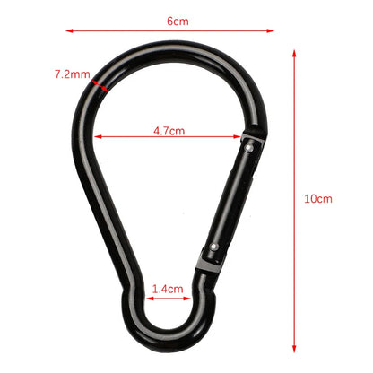304 Stainless Steel M4 M5 M6 M7 M8 Multifunctional Spring Snap Carabiner Quick Link Lock Ring Hook