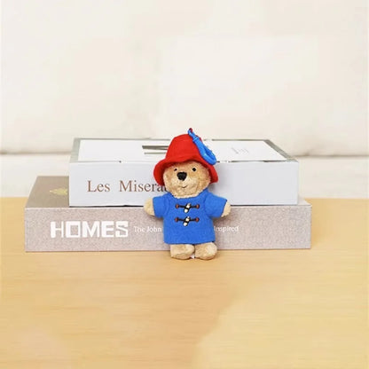 Cartoon Pattine Bear action figure Dish Tie Bear plush doll pendant Children's holiday gift bag decoration cute key chain 10cm